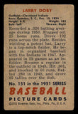 1951 Bowman Baseball #151 Larry Doby Indians Good 545898