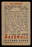 1951 Bowman Baseball #007 Gil Hodges Dodgers GD-VG 545900