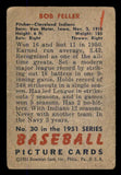 1951 Bowman Baseball #030 Bob Feller Indians Good 545901