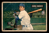 1951 Bowman Baseball #032 Duke Snider Dodgers Fair 545902