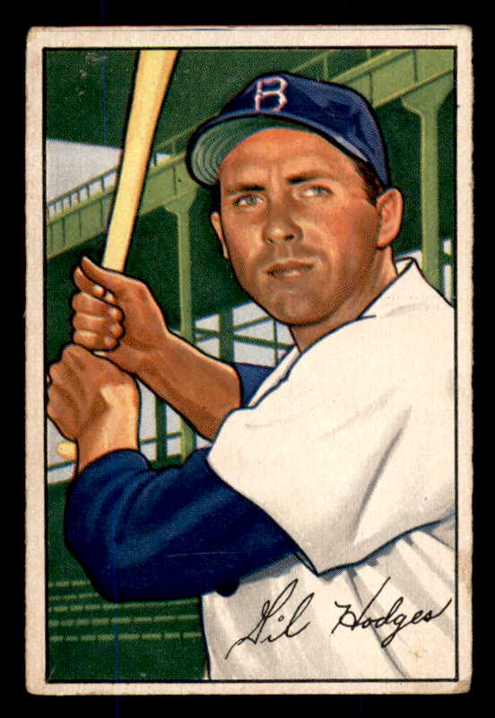 1952 Bowman Baseball #080 Gil Hodges Dodgers GD-VG 545906