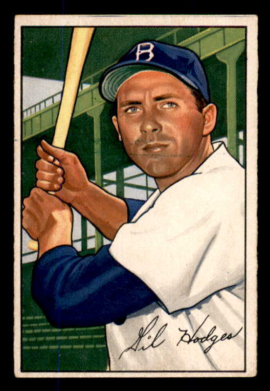 1952 Bowman Baseball #080 Gil Hodges Dodgers EX 545908