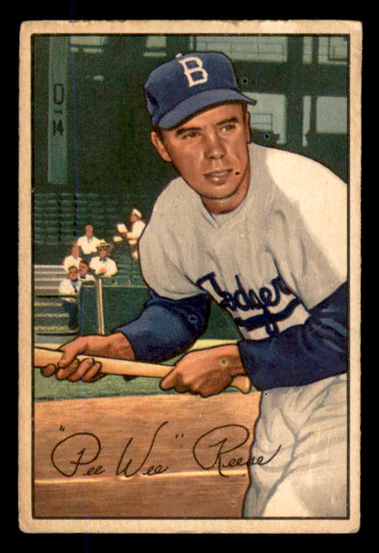 1952 Bowman Baseball #008 Pee Wee Reese Dodgers VG 545915