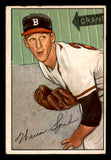 1952 Bowman Baseball #156 Warren Spahn Braves VG-EX 545916