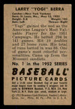 1952 Bowman Baseball #001 Yogi Berra Yankees FR-GD 545917