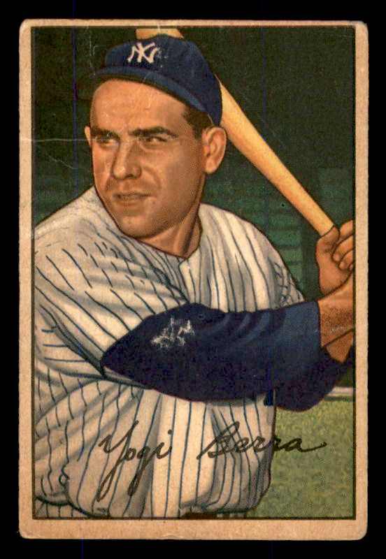 1952 Bowman Baseball #001 Yogi Berra Yankees FR-GD 545928
