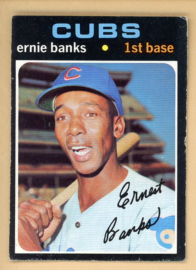 1971 Topps Baseball #525 Ernie Banks Cubs EX 545929