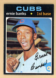 1971 Topps Baseball #525 Ernie Banks Cubs EX-MT 545930