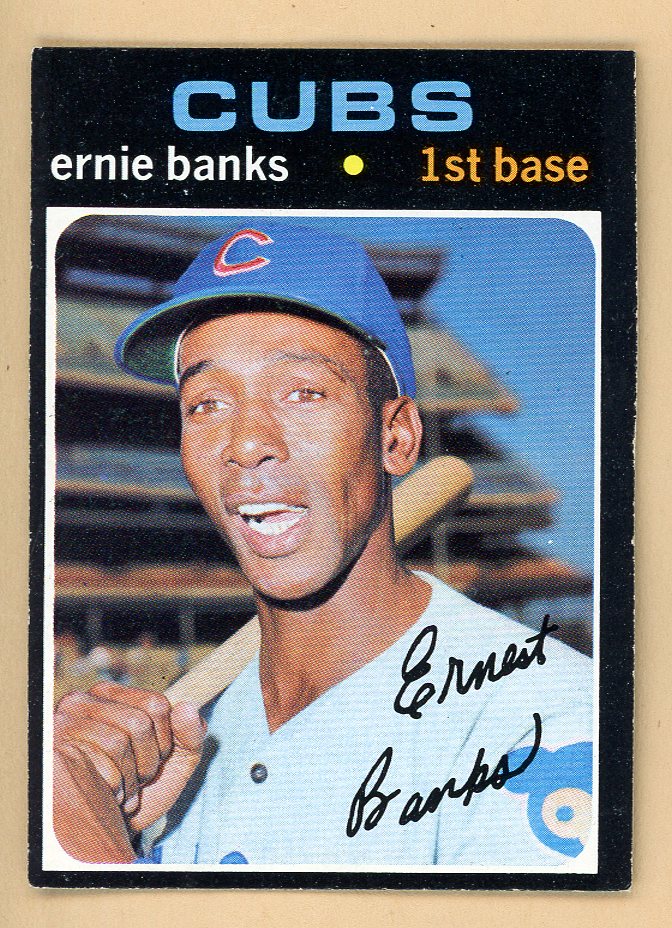 1971 Topps Baseball #525 Ernie Banks Cubs EX-MT 545932