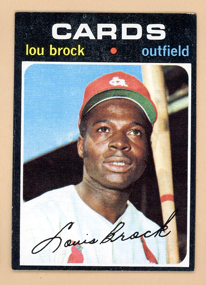 1971 Topps Baseball #625 Lou Brock Cardinals EX+/EX-MT 545936
