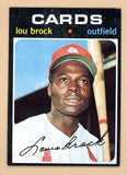 1971 Topps Baseball #625 Lou Brock Cardinals EX+/EX-MT 545936