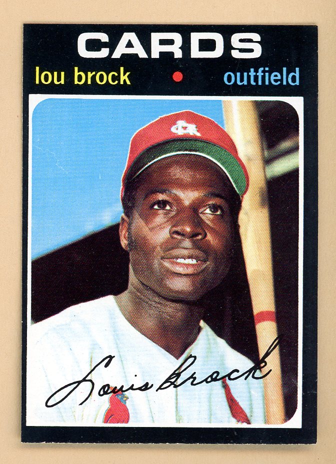 1971 Topps Baseball #625 Lou Brock Cardinals EX-MT/NR-MT 545937