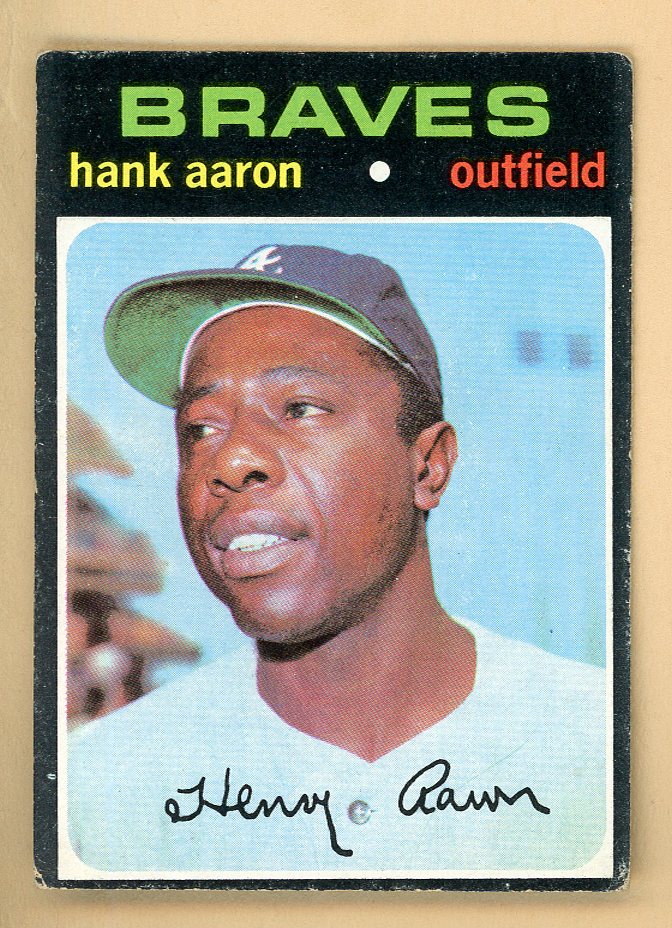 1971 Topps Baseball #400 Hank Aaron Braves EX-MT/NR-MT 545944
