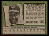 1971 Topps Baseball #640 Frank Robinson Orioles EX-MT 545953