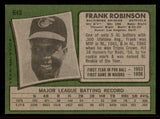 1971 Topps Baseball #640 Frank Robinson Orioles EX-MT 545954