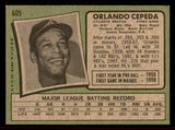 1971 Topps Baseball #605 Orlando Cepeda Braves EX-MT/NR-MT 545964