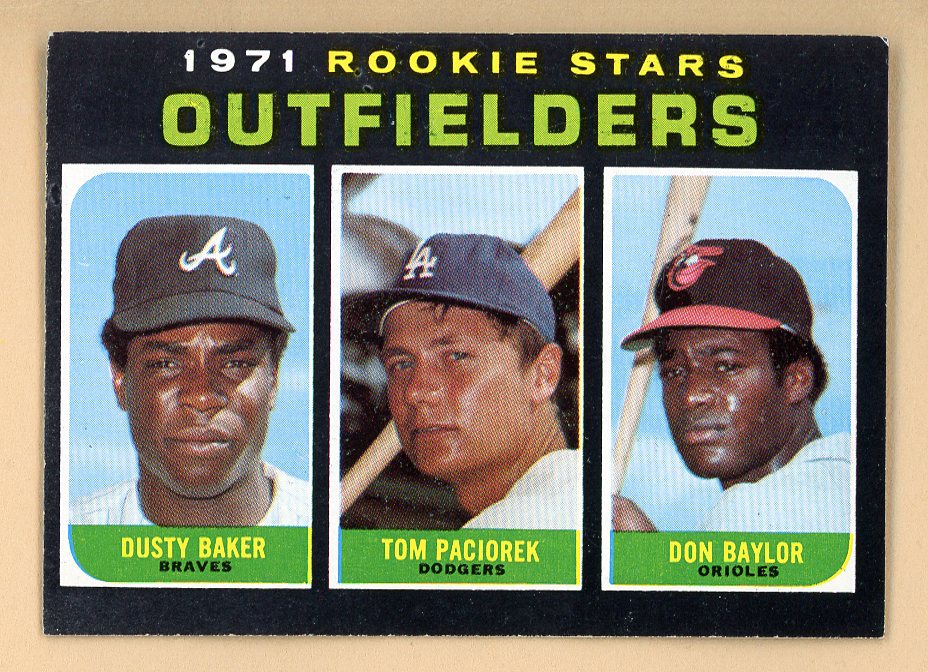 1971 Topps Baseball #709 Dusty Baker Don Baylor EX+ 545968