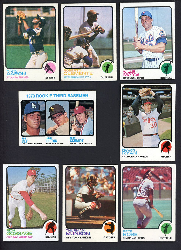 1973 Topps Baseball Complete Set EX-MT Schmidt Clemente Mays 545972