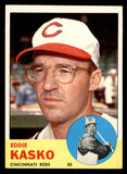 1963 Topps Baseball #498 Eddie Kasko Reds EX 545989
