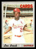 1970 Topps Baseball #330 Lou Brock Cardinals EX 546006