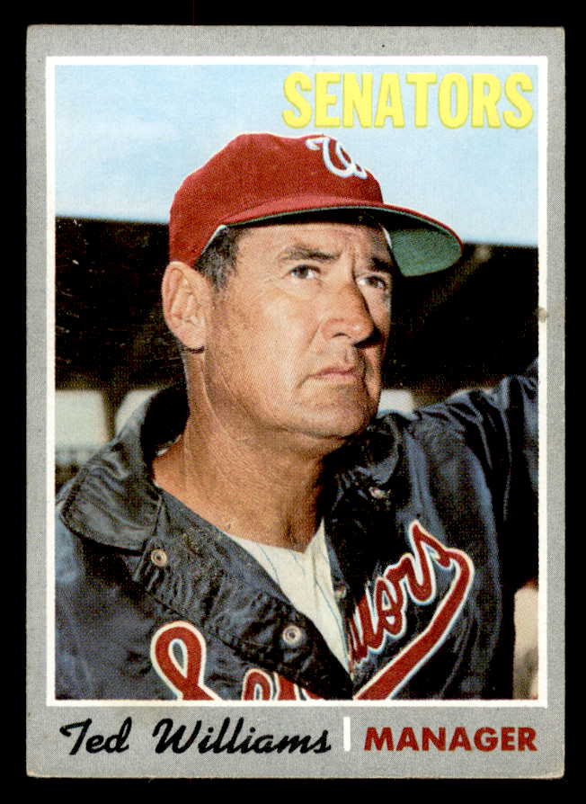 1970 Topps Baseball #211 Ted Williams Senators EX+/EX-MT 546010