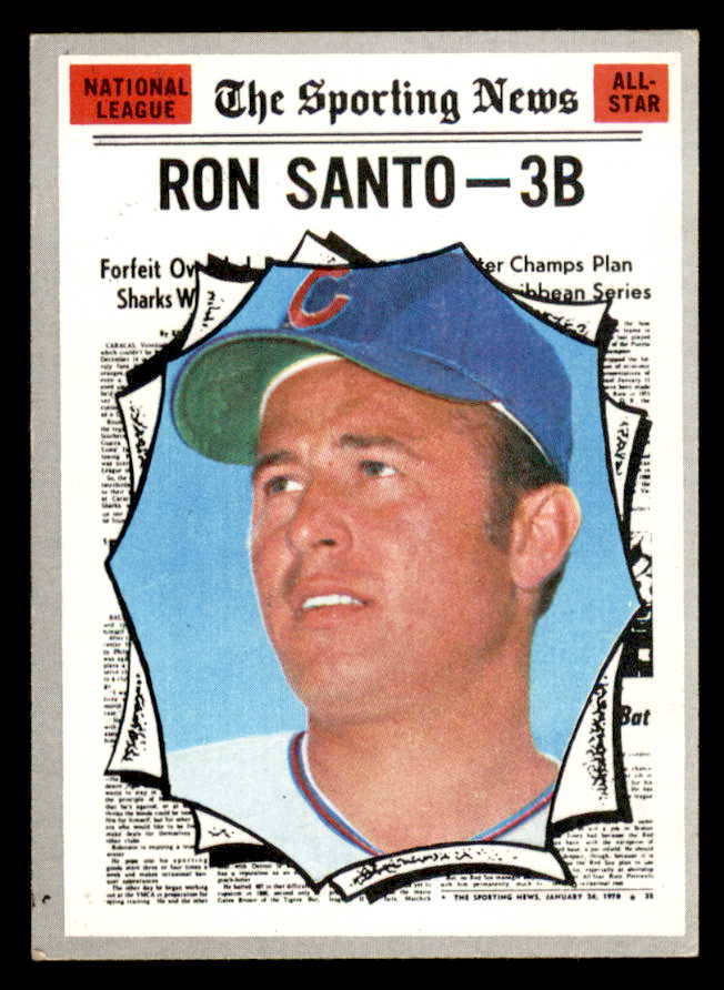 1970 Topps Baseball #454 Ron Santo A.S. Cubs EX 546019