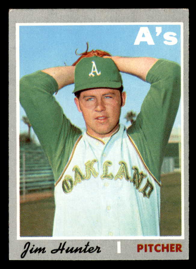 1970 Topps Baseball #565 Catfish Hunter A's EX+/EX-MT 546032
