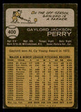 1973 Topps Baseball #400 Gaylord Perry Indians EX-MT 546045