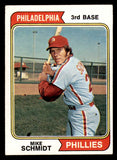 1974 Topps Baseball #283 Mike Schmidt Phillies EX 546059