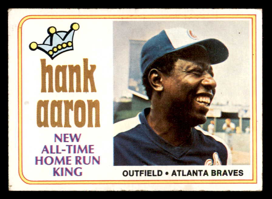1974 Topps Baseball #001 Hank Aaron Braves VG-EX 546061