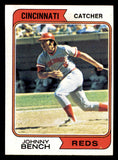1974 Topps Baseball #010 Johnny Bench Reds EX-MT 546062