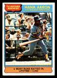 1976 Topps Baseball #001 Hank Aaron RB Brewers VG-EX 546064