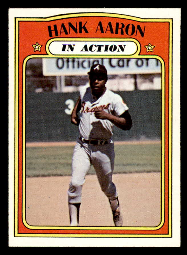 1972 Topps Baseball #300 Hank Aaron IA Braves EX-MT 546069
