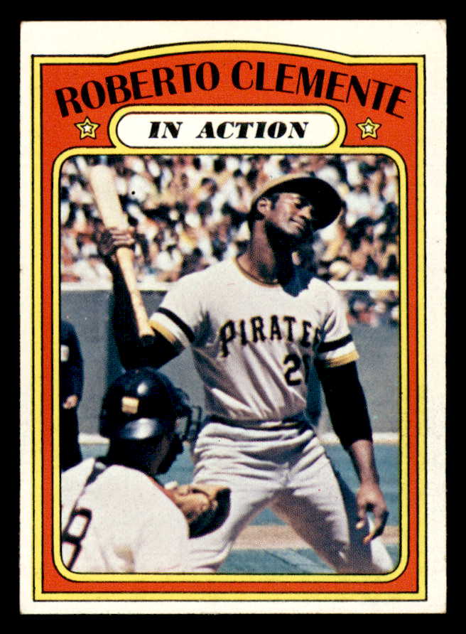 1972 Topps Baseball #310 Roberto Clemente IA Pirates EX 546071