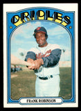 1972 Topps Baseball #100 Frank Robinson Orioles EX-MT 546080