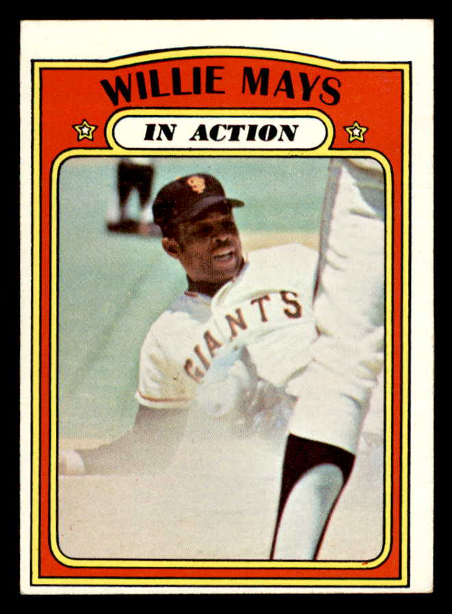 1972 Topps Baseball #050 Willie Mays IA Giants VG-EX 546085