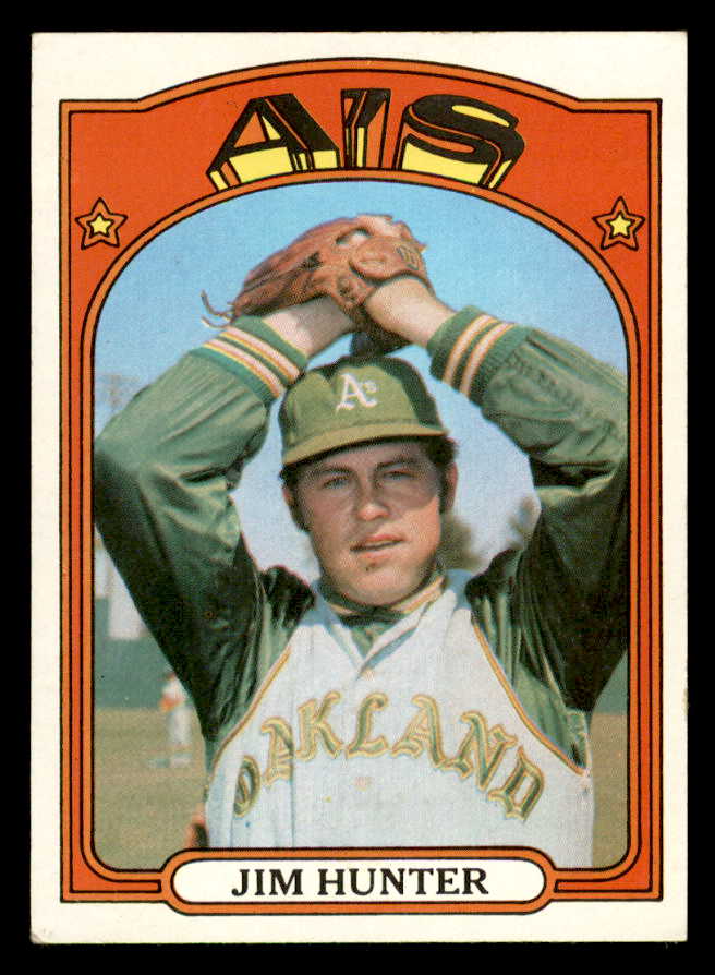 1972 Topps Baseball #330 Catfish Hunter A's EX-MT 546090