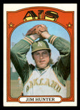 1972 Topps Baseball #330 Catfish Hunter A's EX-MT 546090
