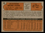 1972 Topps Baseball #330 Catfish Hunter A's EX-MT 546090