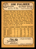 1968 Topps Baseball #575 Jim Palmer Orioles VG-EX 546094