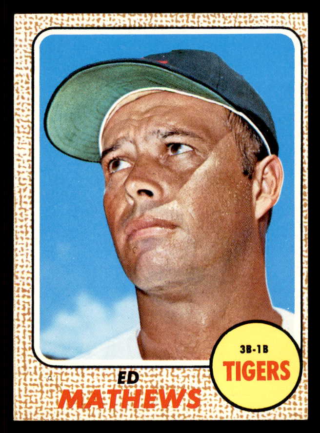 1968 Topps Baseball #058 Eddie Mathews Tigers EX-MT 546097