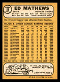 1968 Topps Baseball #058 Eddie Mathews Tigers EX-MT 546097