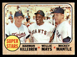 1968 Topps Baseball #490 Mickey Mantle Willie Mays VG-EX 546101