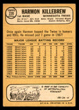 1968 Topps Baseball #220 Harmon Killebrew Twins VG-EX 546108