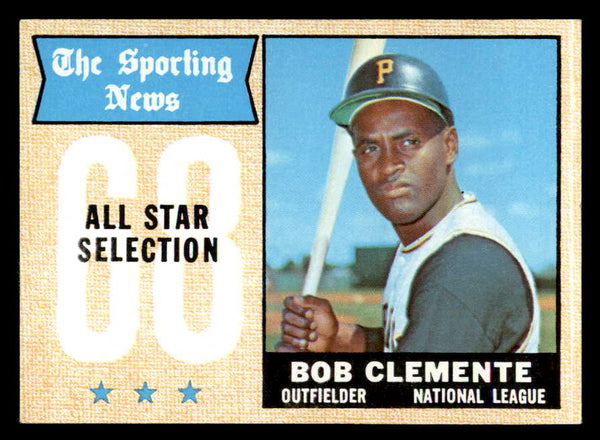 1968 Topps Baseball #374 Roberto Clemente A.S. Pirates EX-MT 546114