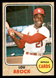 1968 Topps Baseball #520 Lou Brock Cardinals EX 546117