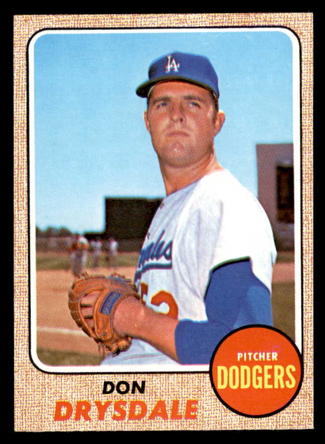 1968 Topps Baseball #145 Don Drysdale Dodgers NR-MT 546120