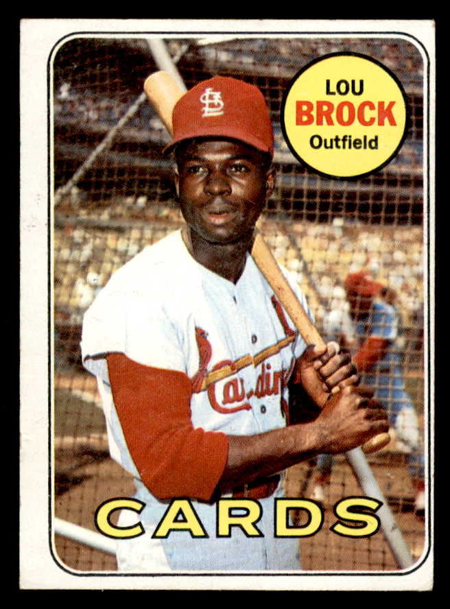 1969 Topps Baseball #085 Lou Brock Cardinals VG-EX 546130