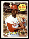 1969 Topps Baseball #085 Lou Brock Cardinals VG-EX 546130