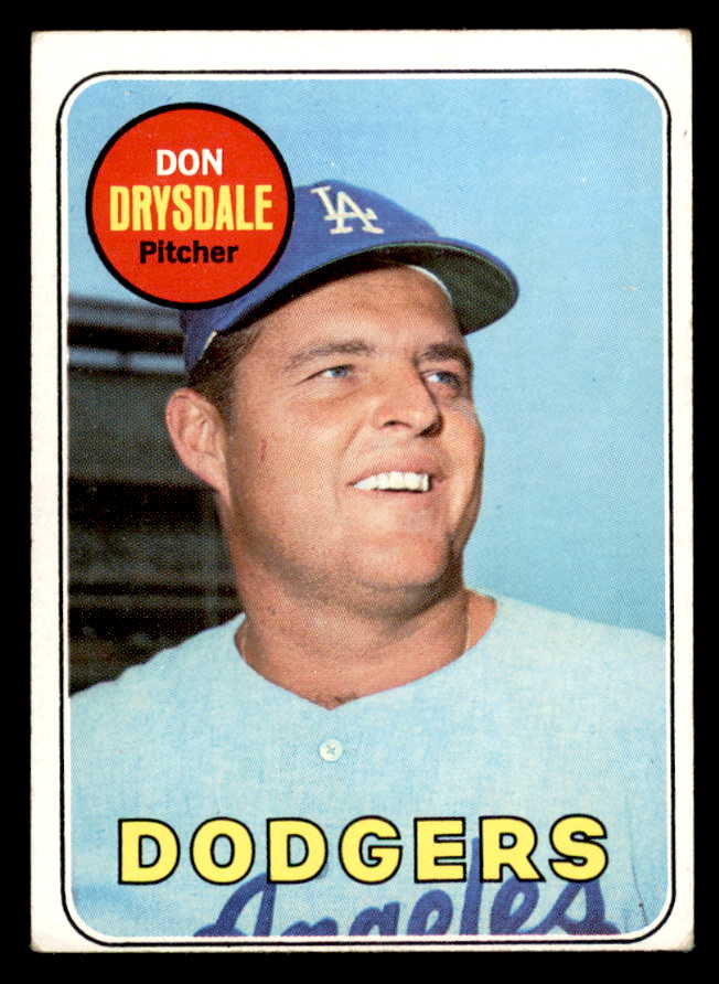 1969 Topps Baseball #400 Don Drysdale Dodgers VG-EX 546133